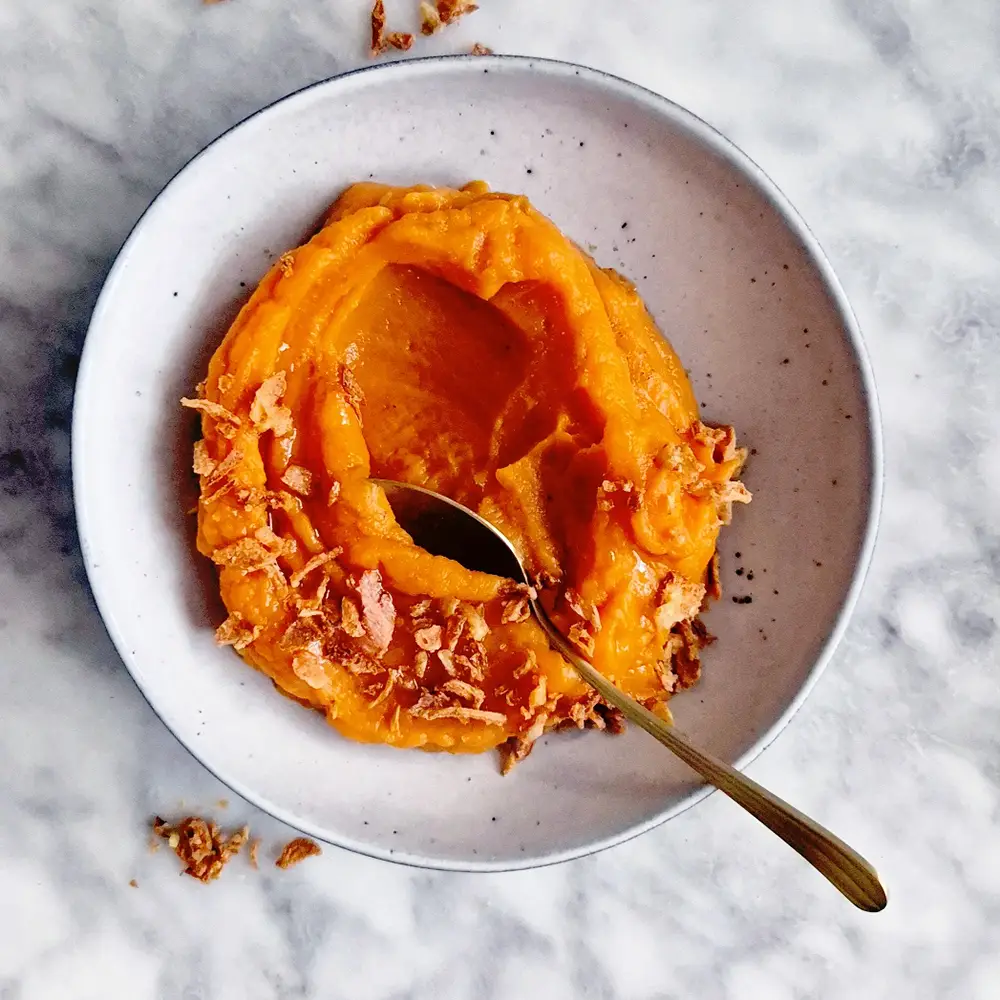 Puree zoete aardappel