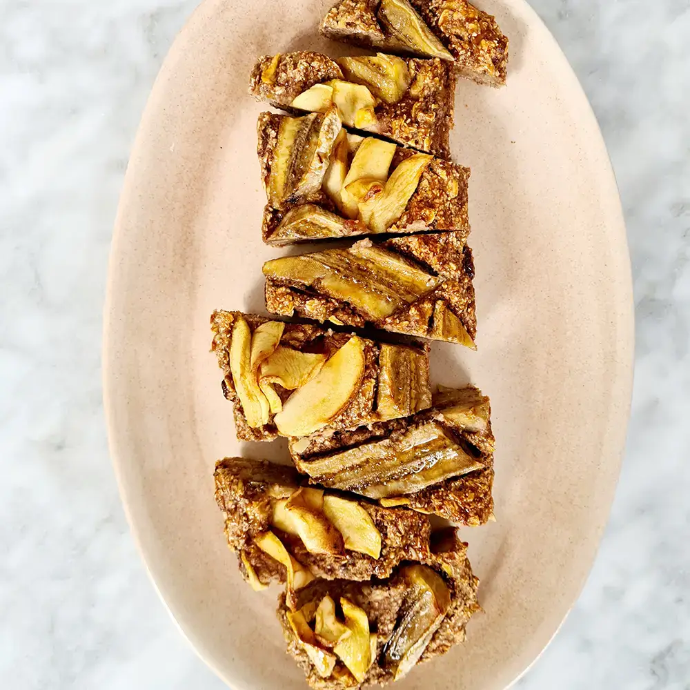 Vegan bananenbrood met appel