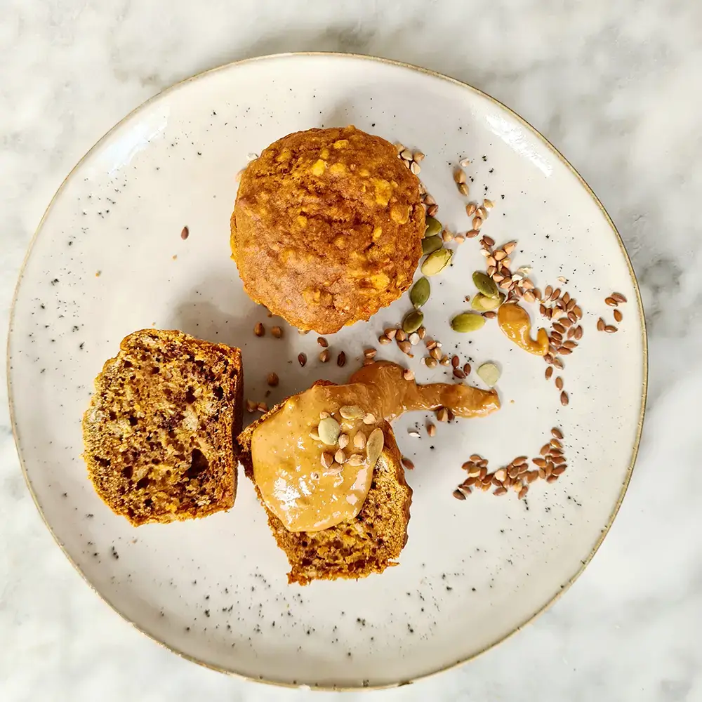 Vegan pompoen muffins