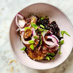 Sticky aubergine maken