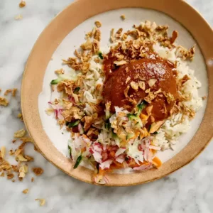 Vegan gehaktballen eten