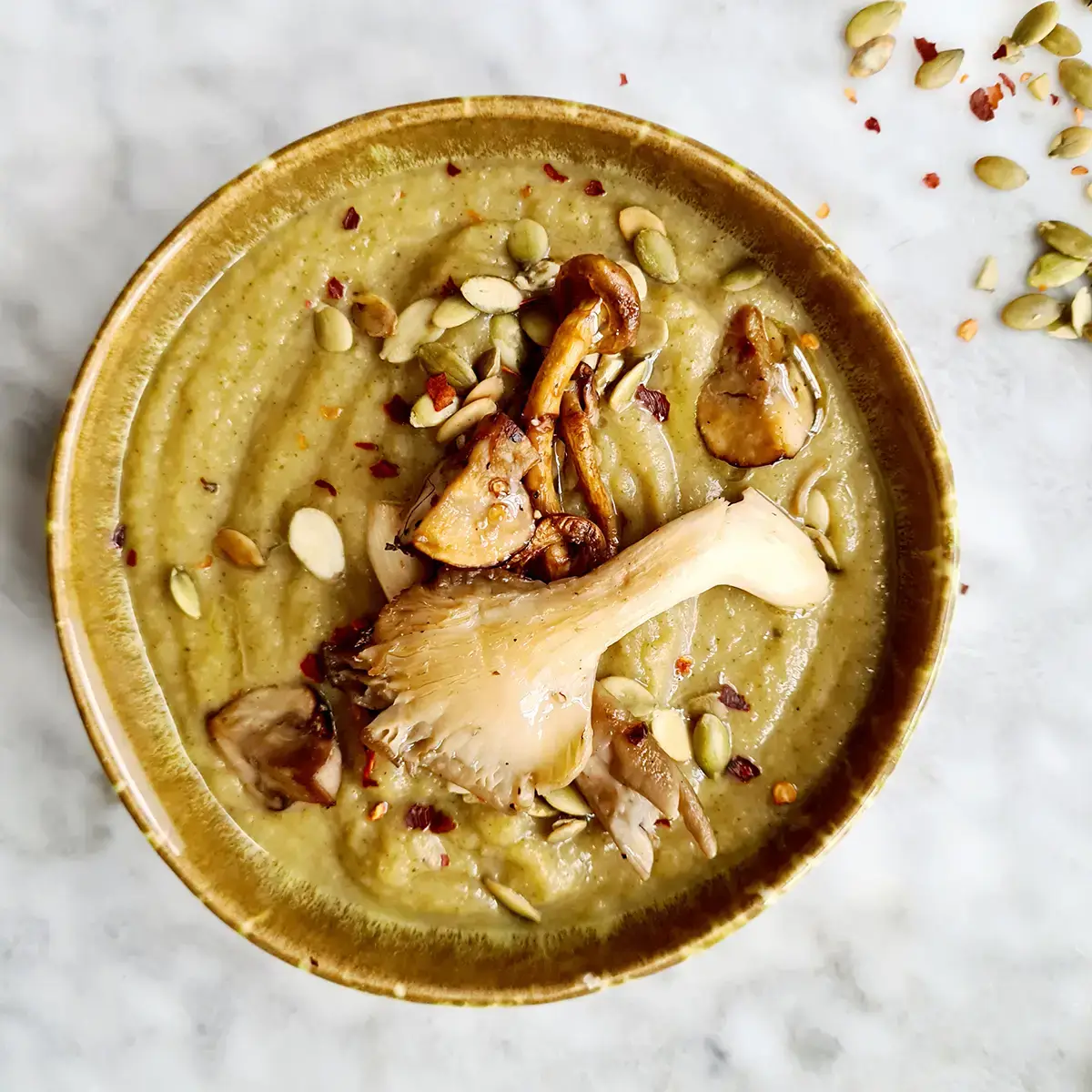 Broccoli met zoete aardappelsoep