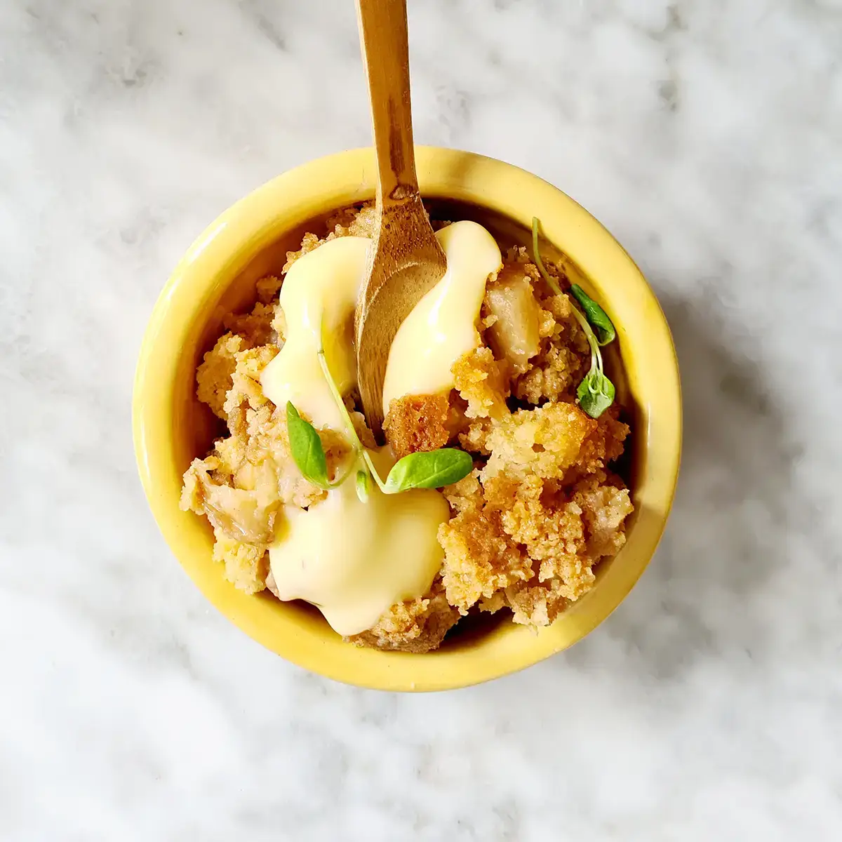 Fruit crumble vegan recept