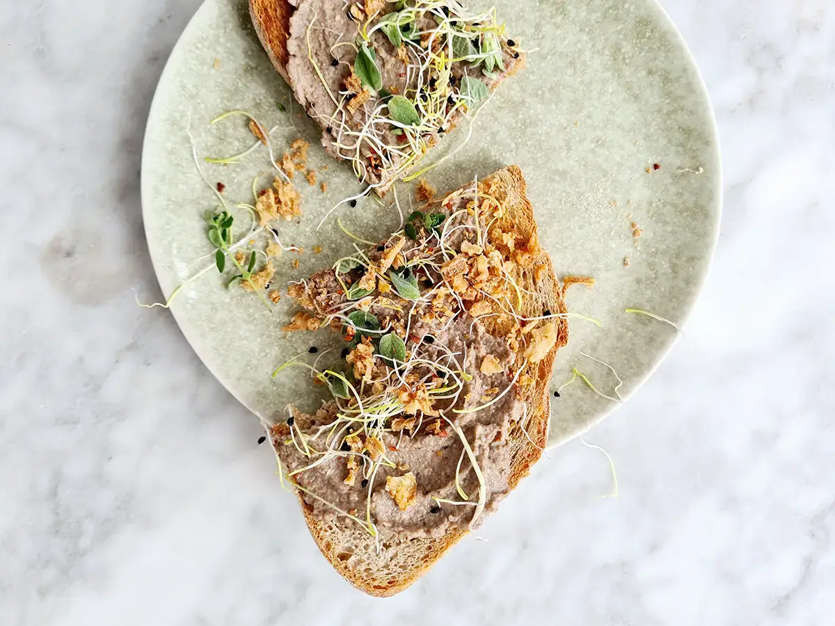 Plantaardige pate maken