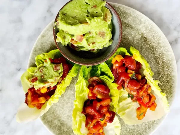 Groene tacos salsa vulling