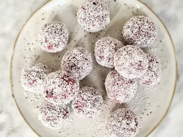 Frambozen bliss balls