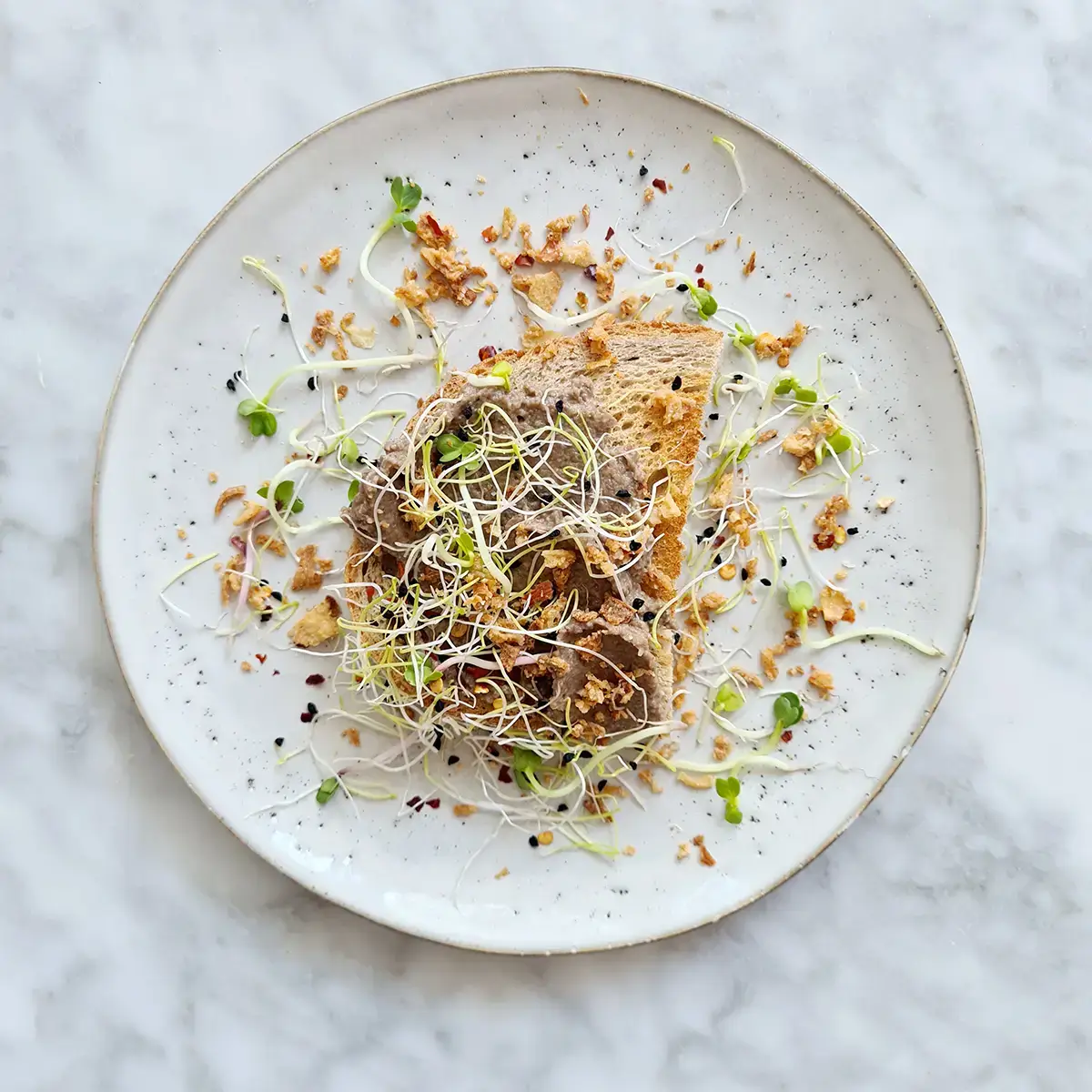 Vegan pate van paddenstoelen