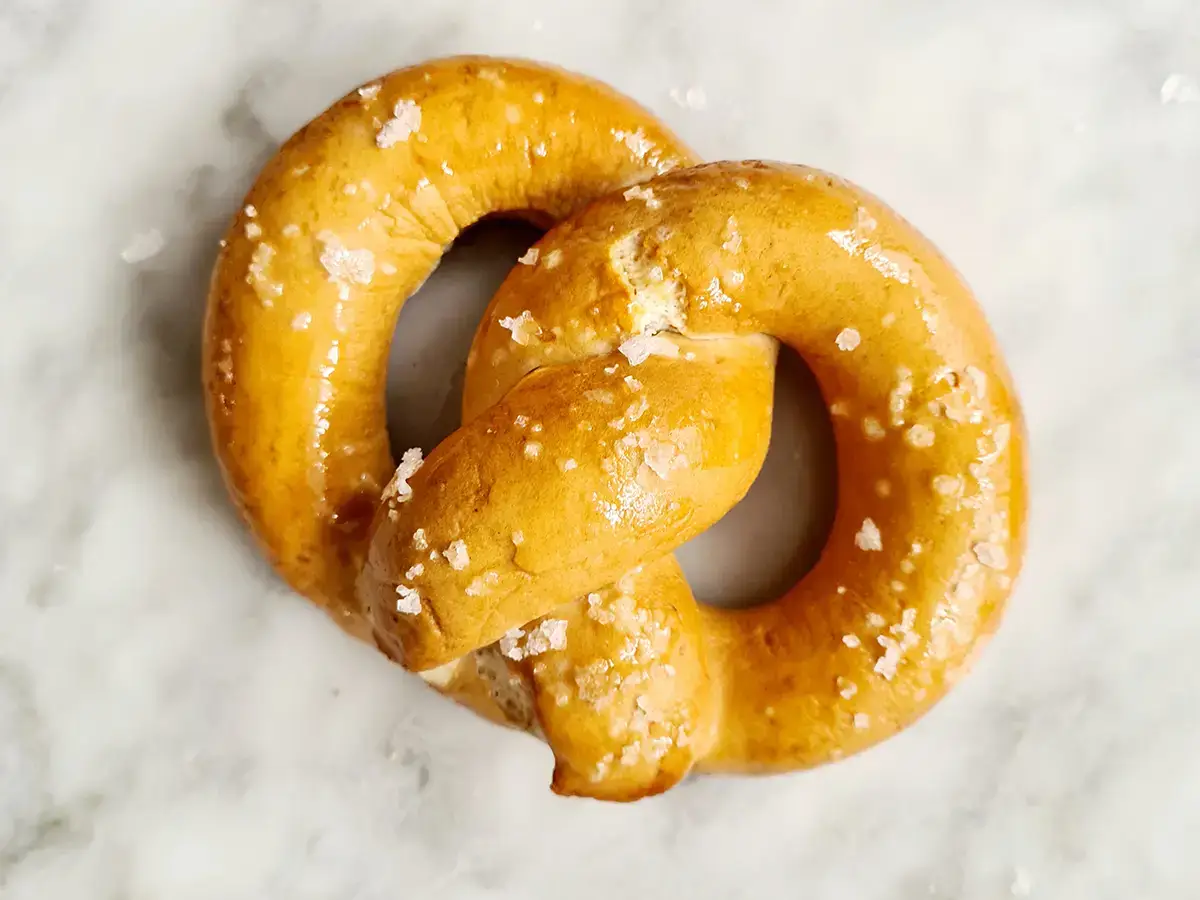 Vegan pretzel maken