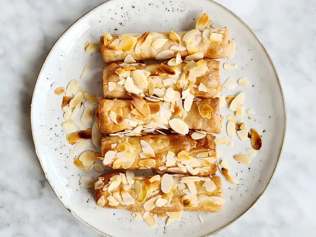 Banketstaaf met spijs maken