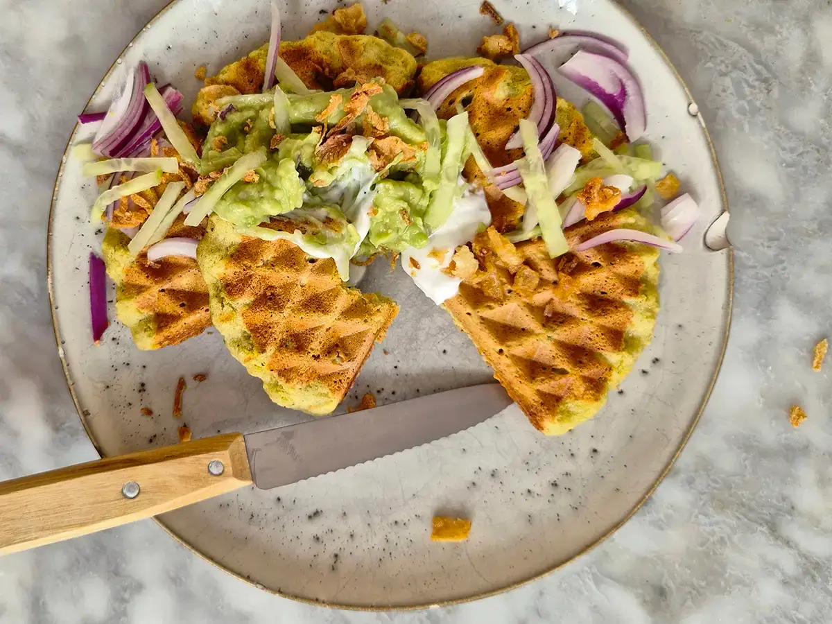 Hartige vegan wafels 
