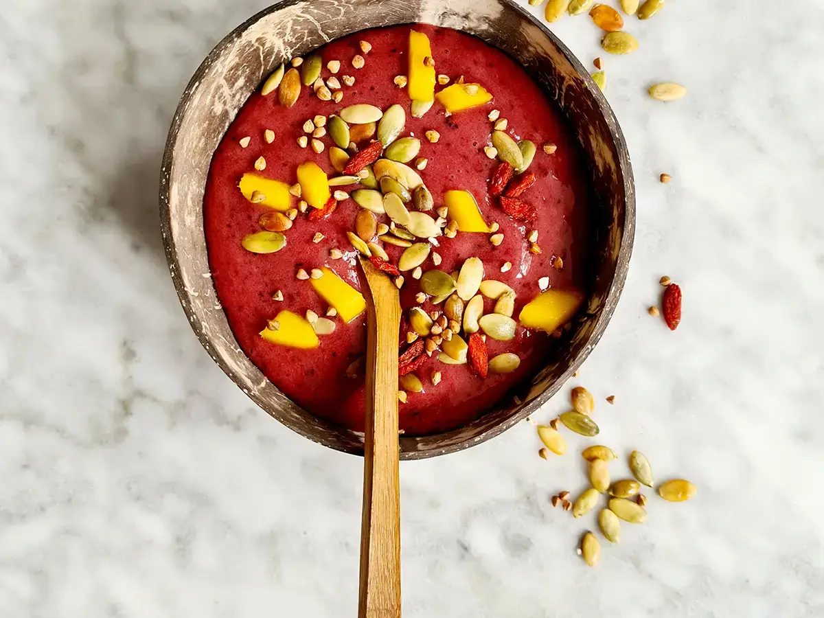 Smoothiebowl met fruit