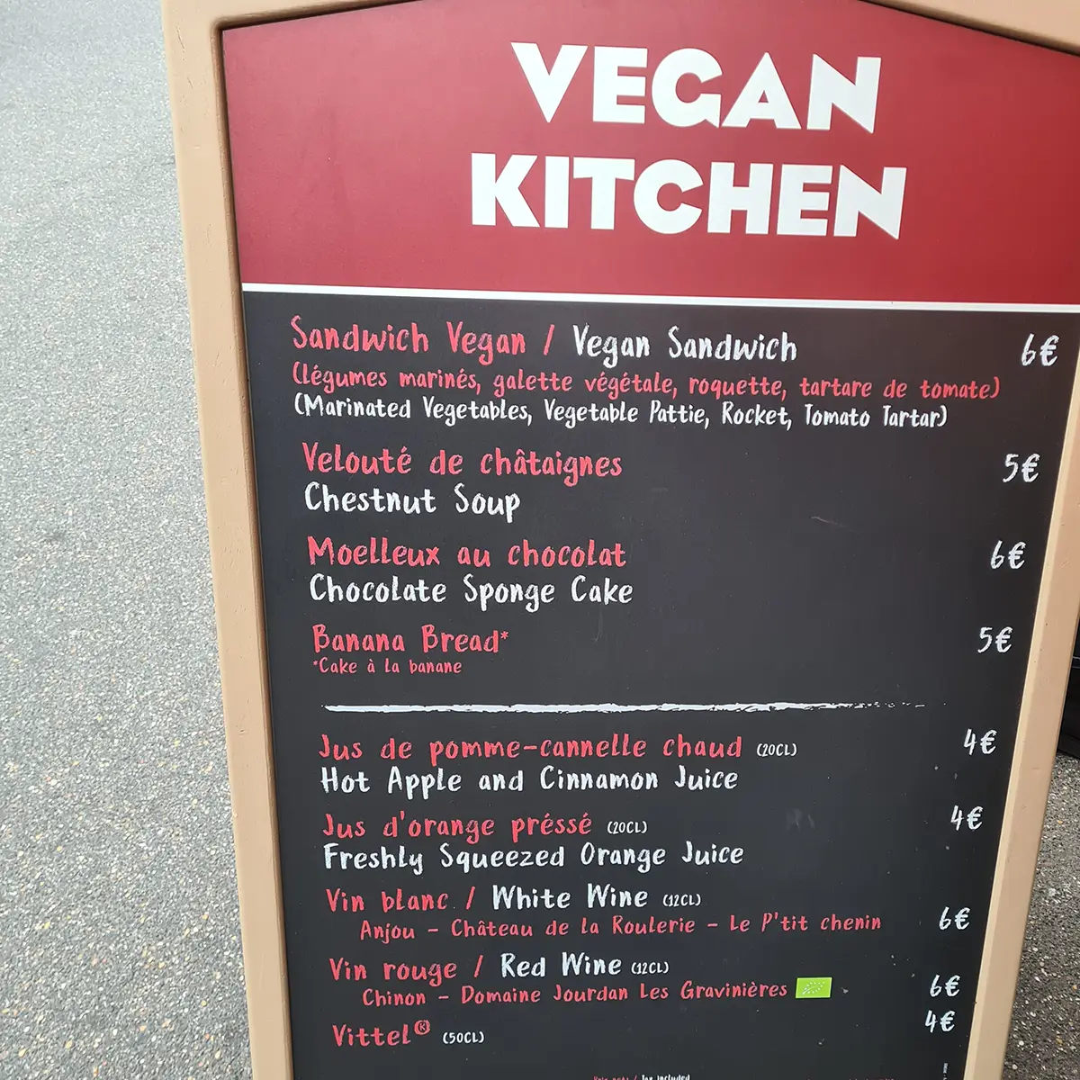 Vegan Disney Parijs kastanjes snacks