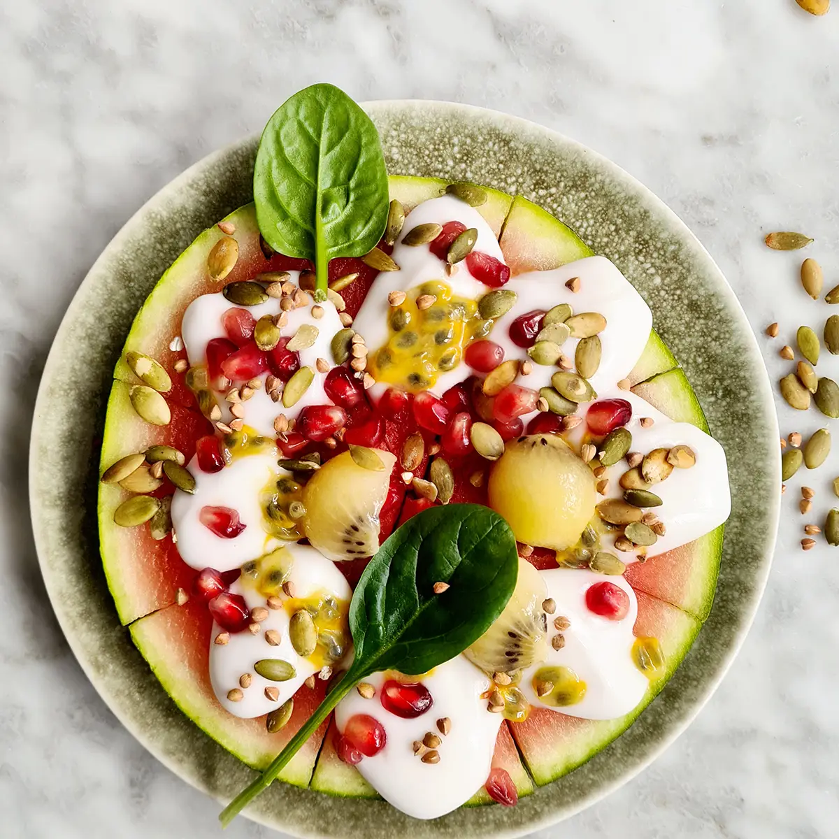 Watermeloen als ontbijt