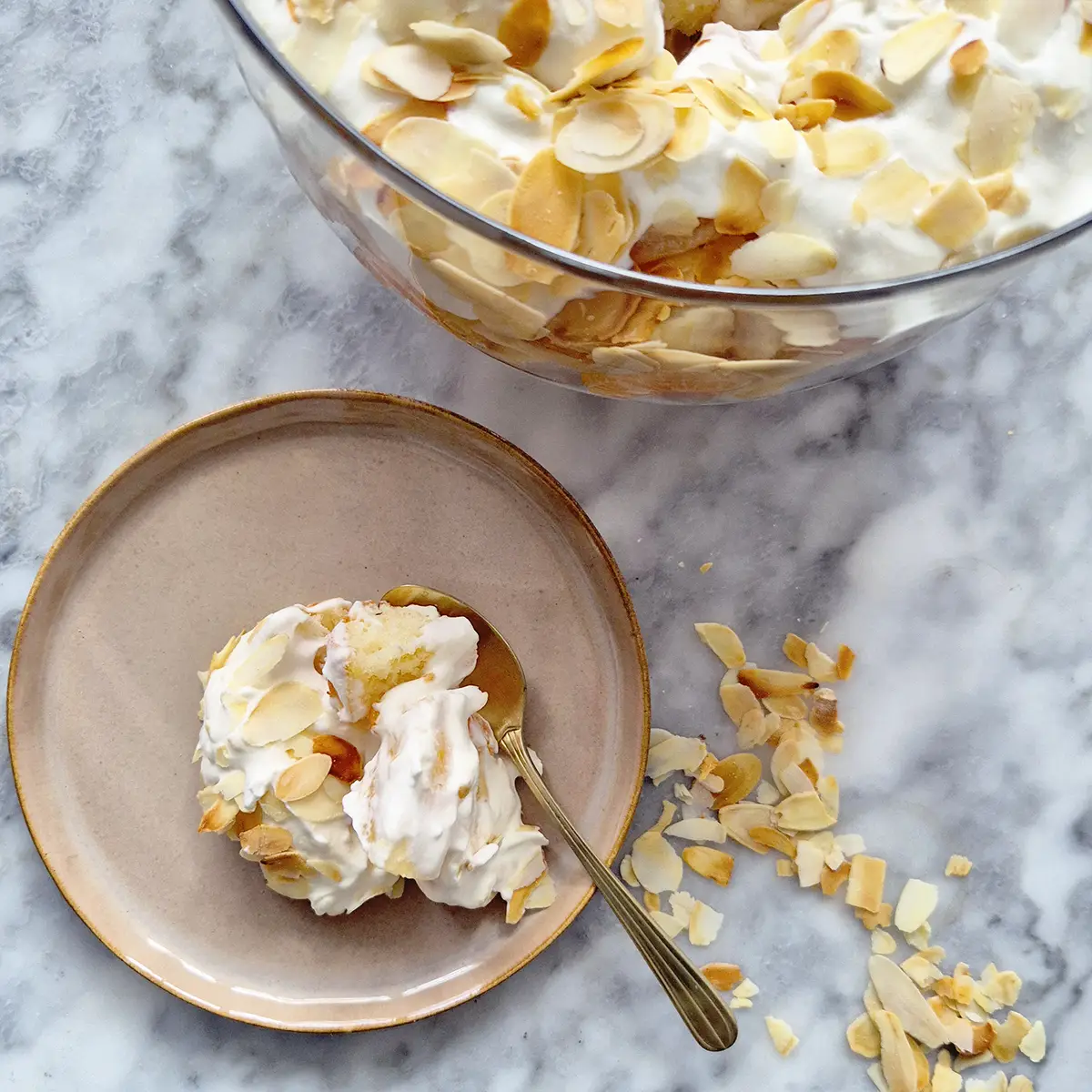 Vegan trifle maken 