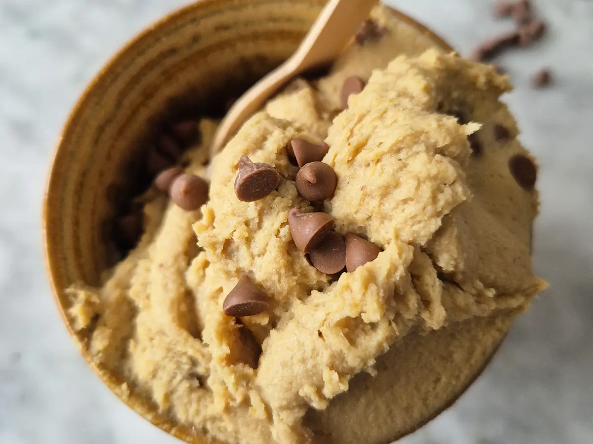 Cookie dough van kikkererwtwn