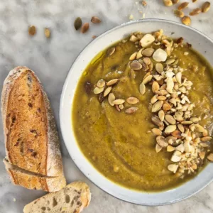 Zoete aardappel courgettesoep recept