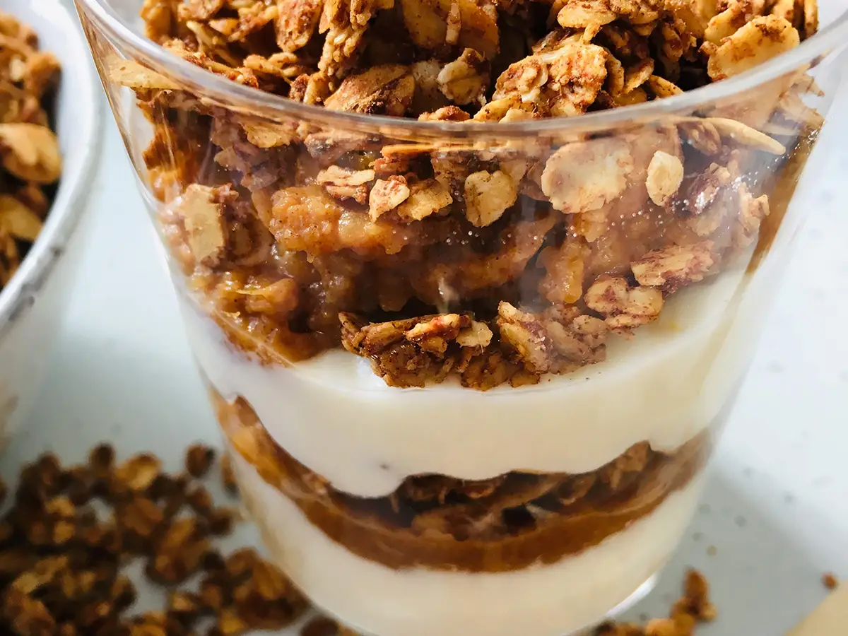 Spicy pumpkin trifle vegan