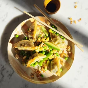 Dumpling salade maken