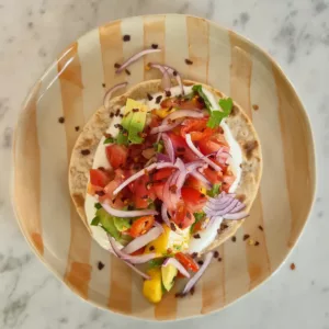 Mango avocado salsa wrap